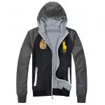 polo ralph lauren hoodie veste mode hommes classic zip 2019U italie noir gray